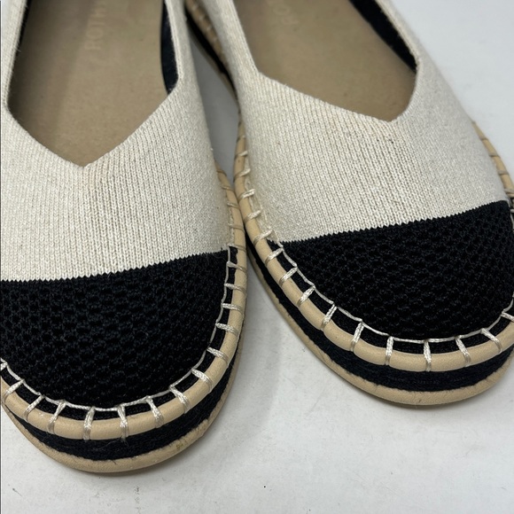ROTHY’S BOARDWALK ESPADRILLE CREAM AND BLACK SIZE 7.5 - Picture 13 of 15